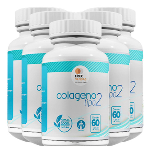 Suplemento Colágeno Tipo 2 Natural 500mg 60 Cápsulas