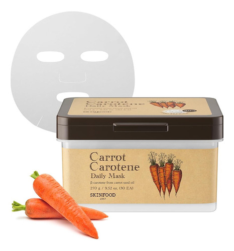 Skinfood - Carrot Carotene Daily Mask 30 Mascarillas