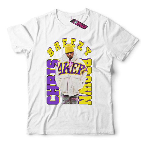 Remera Chris Brown Breezy Lakers Rap 19 Dtg Premium