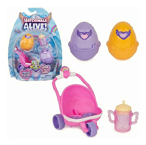 Hatchimals Alive, Set De Juego Con Carriola De Juguete, 2