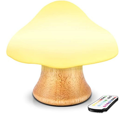 Lámpara De Seta De Madera Angtuo Baby Night Light Para Niños