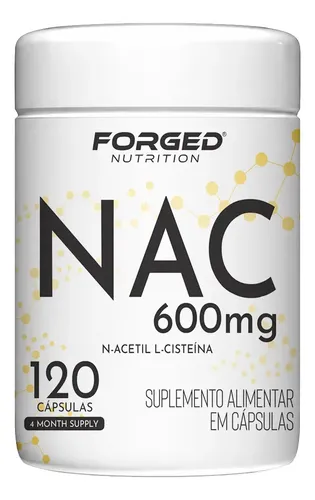 NAC 600mg N-acetil L-cisteína 120 cápsulas - Forged Nutrition