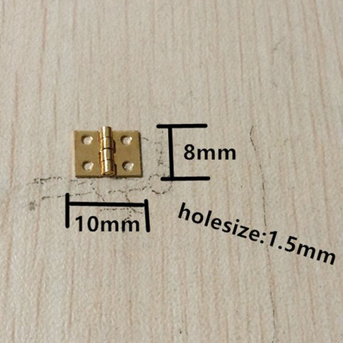 48x Caja De Cofre De Joyería Bisagra En Miniatura Para