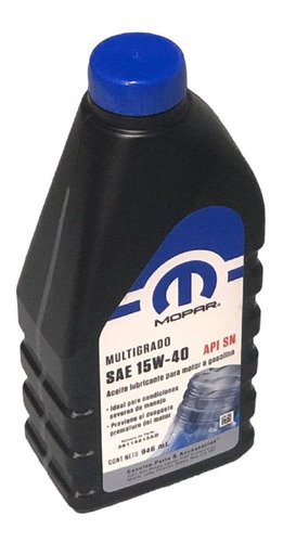 Aceite Multigrado 15w-40 Api Sn 946ml *mopar