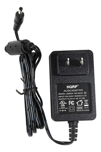 Hqrp 15v Charger For Amazon Echo, Fire Tv Box, Echo Show Ccl