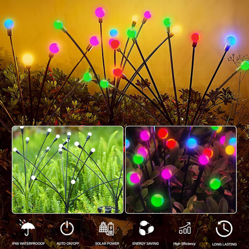 Lámpara De Tierra Firefly Ground, 2 Unidades, Decoración De