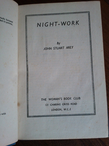 Night-work - John Stuart Arey 