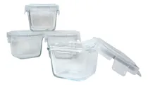 Comprar  Clingo Kit 4 Pote Vidro Antivazamento Leite Materno Papinha 
