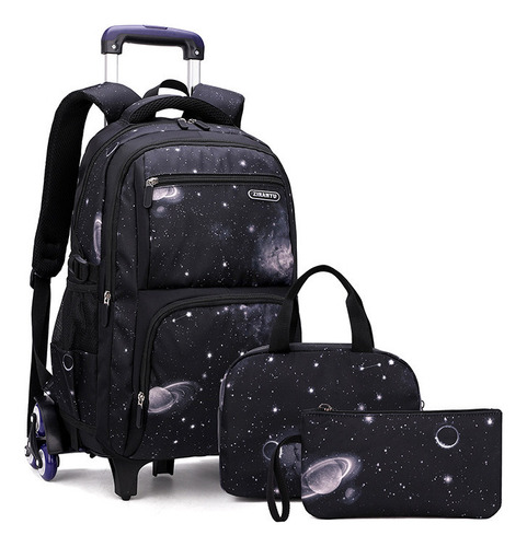 Mochila Infantil Con Ruedas 3 Piezas Resistente Al Agua