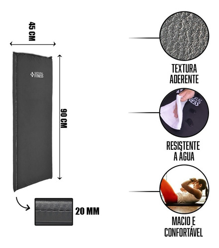 Kit 10 Colchonete Espuma , Academia, Tapete 2cm Preto