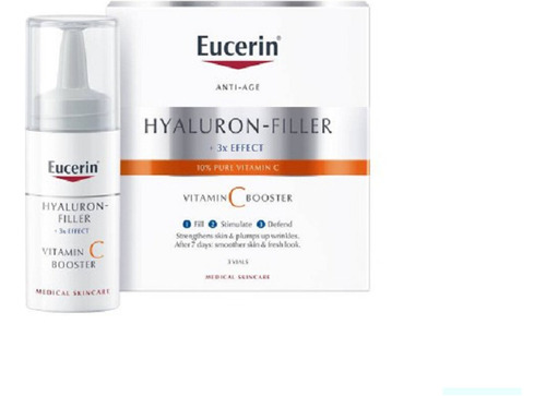 Eucerin Hyaluron-filler + Vitamin C Booster Ampolas 3x8ml 