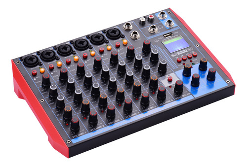 Mesa De Mezclas Digital Portátil Ag-8 De 8 Canales