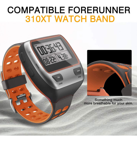 Compatível Com Pulseira De Relógio Garmin Forerunner 310xt,