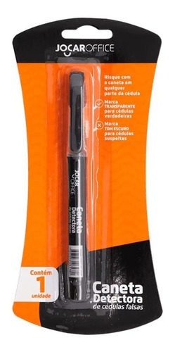 Imagem 5 de 5 de Kit Caneta Testa Identifica Notas Dinheiro Verdadeiro Falso