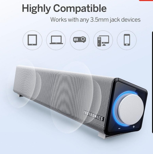 Barra De Sonido Para Pc Taotronics Entrada 3,5mm Smartphone