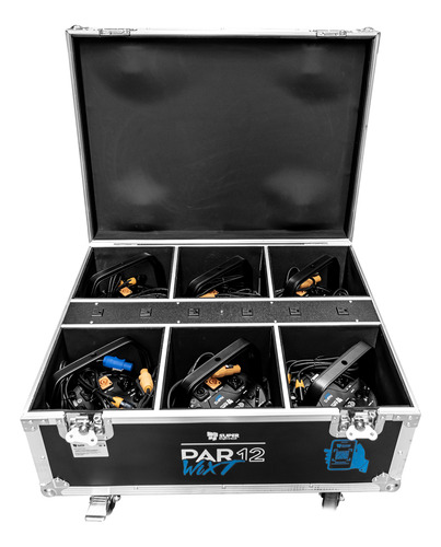 Par Led Superbright Par12 Wixt Recargables Rgbw+uv 6 Piezas