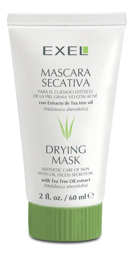 Mascara Secativa P/ Pieles Grasas Acneicas Tea Tree Oil Exel