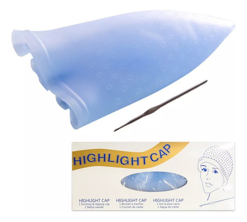 Highlight Cap Gorro Para Mechas Peluquería + Aguja Pelo