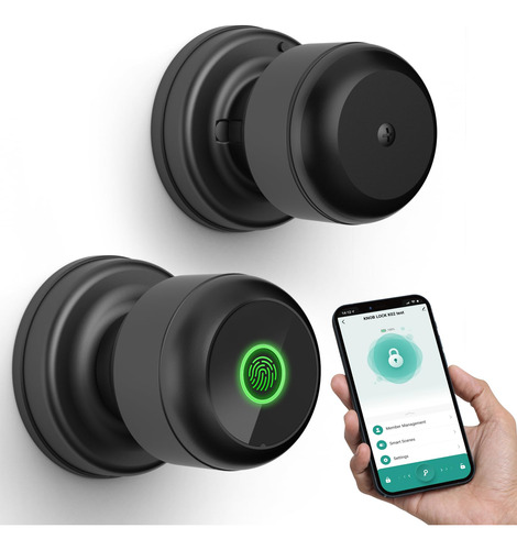 Ghome Smart Cerradura De Puerta Con Huella Digital, Cerradur