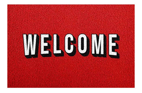 Tapete Capacho Divertido Welcome Netflix Boas Vindas 60x40