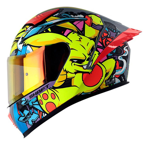 Casco Integral Shaft Sh-590sr Ninja Bunny Certificado