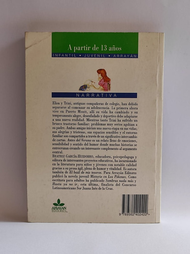 Imagen 2 de 2 de Antes Del Verano Beatriz García-huidobro Libro Usado
