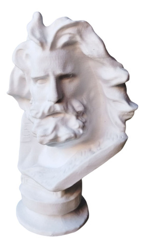 Busto Zeus Dios Griego Escultura Decorativa 15cm 3d Estatua