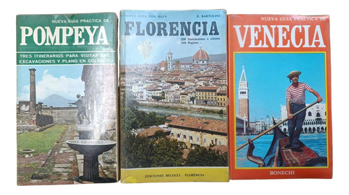 Venecia Florencia Pompeya Guías De Viajes Lote Con 3 Guías (Usado)