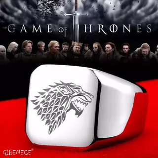 Anillo Stark Wolf White Juego De Tronos Hbo Game Of Thrones