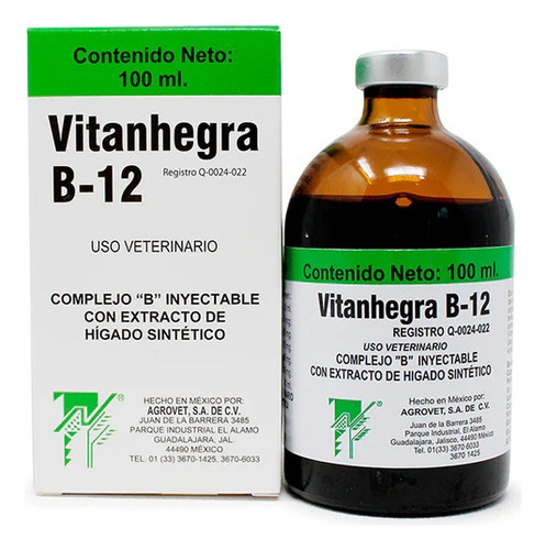 Vitamínico Vitanhegra B12 100 Ml Color Verde Musgo
