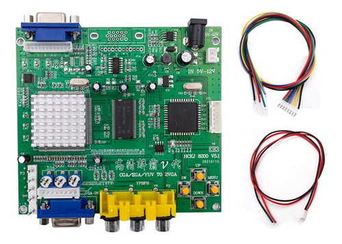 Conversor De Video Hd De Salida Rgb/ega/yuv/cga A Vga Para J