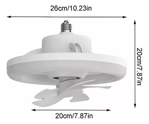 Lámpara Con Ventilador 360 Rocking Head, Estudio Para Dormit