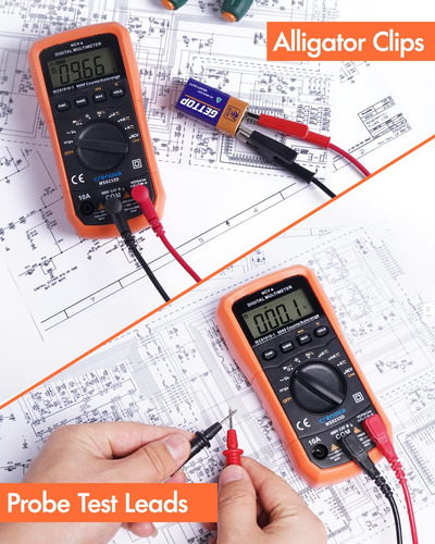 Crenova Ms8233d Multímetro Digital Dc Ac Voltímetro Ohm V...