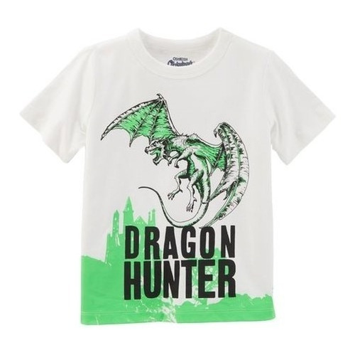 Camiseta Carters Dragon Alumbra En Oscuridad Niño Talla 4