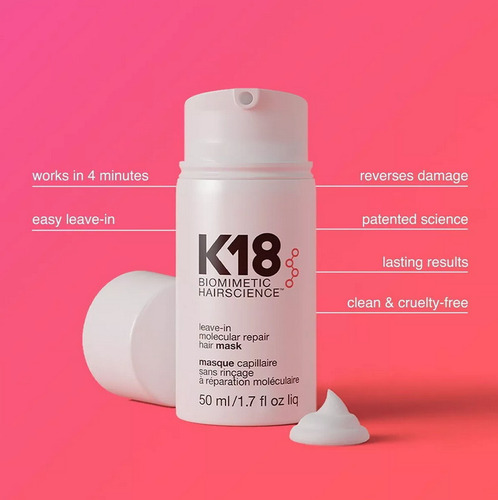 Mascarilla Capilar Reparadora Original Sin Enjuague K18, 50