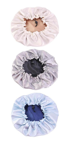 3 Gorros De Dormir Ajustables Reversibles Con Capucha De Sat