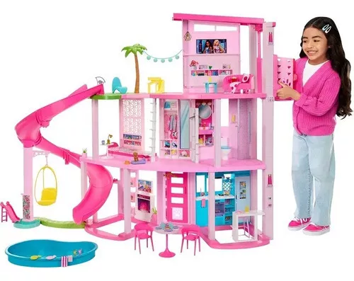 Casa da Barbie 2008 com todos os itens originais da casa inclusive a boneca