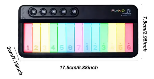 Zx Piano Eletrônico Infantil Com Teclado | MercadoLivre