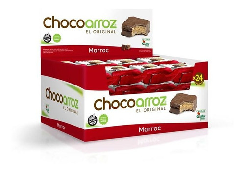 Pack X 12 Unid. Alfaj.  Marroc 28 Gr Chocoarroz Alfajores-c