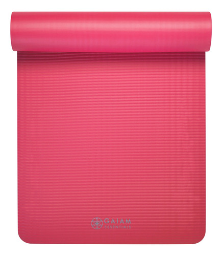 Mat Yoga Fitnes Gaiam 10mm C/correa Premium Ecológico El Rey Color Rosa