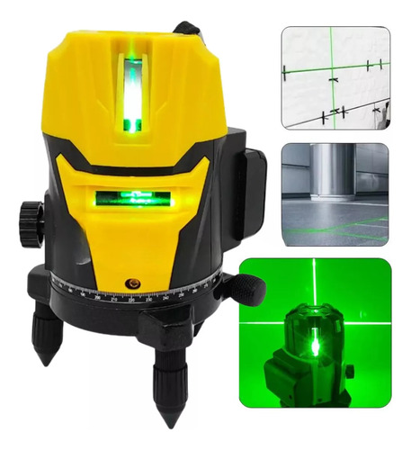 Nível Laser Profissional 5 Linha 360º 3d Promoção Lançamento