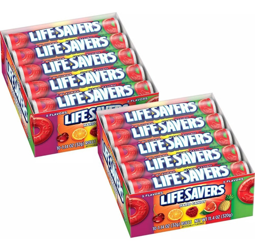 Life Savers Paquete De 20 Piezas 5 Sabores Importado 