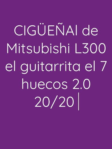 Cigüeñal Mitsubishi Ml300 7 Huecos El Guitarrista 