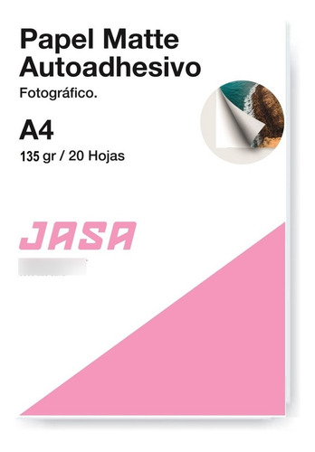 Imagen 1 de 4 de Papel Fotográfico Autoadhesivo Matte X20 Hojas