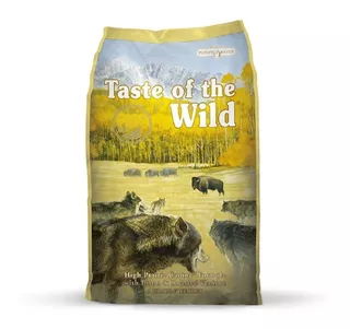 Alimento Taste of the Wild High Prairie para perro adulto todos los tamaños sabor bisonte asado y venado asado en bolsa de 12.2kg