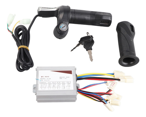Controlador 24v 500w Motor Escovado Speed Throttle Twist Gri