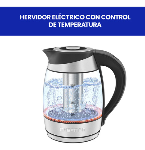 Hervidor Electrico Chefman Rj11-17-cti-rl 1.7 L Inoxidable