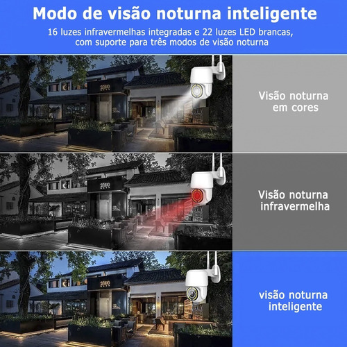 Imagem 4 de 9 de Câmera De Segurança Hd Wifi 38 Led 1080p Com Alarme
