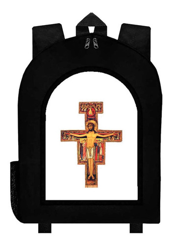 Mochila Negra Jesus Art#ar24