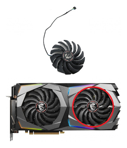 Cooler Fan Para Msi Rtx 2070 Gaming X 95mm Pld10010s12hh
